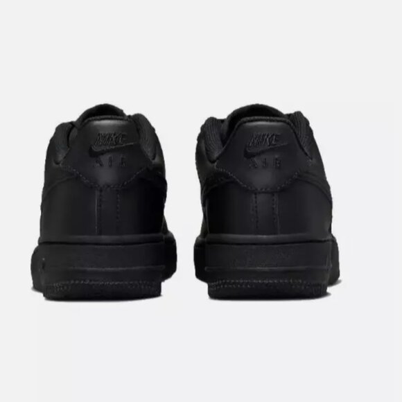 Nike Air Force 1 LE Grade School Triple Black Sneakers *NEW* - Picture 5 of 7